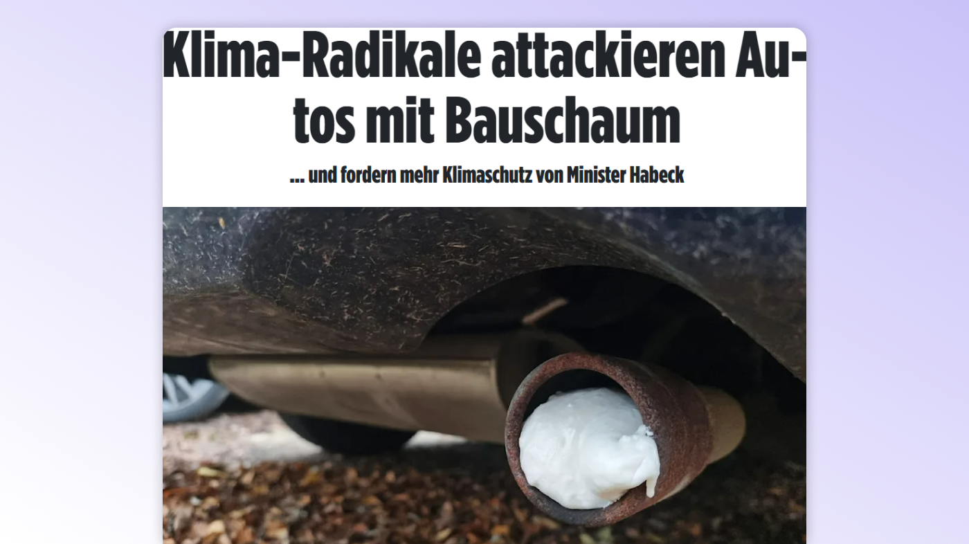 bouwschuim in uitlaat